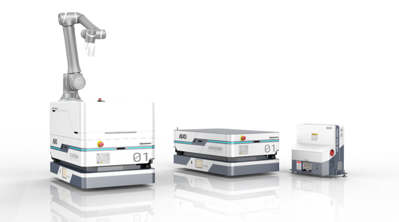 ag亚娱數位開發的自主式移動機器人（AMR250M），搭配全向輪並結合AI演算法、2D LiDAR、3D攝影機等技術，協助客戶實現產線全自動化